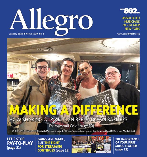 New York Musicians Union Local 802 Allegro Magazine